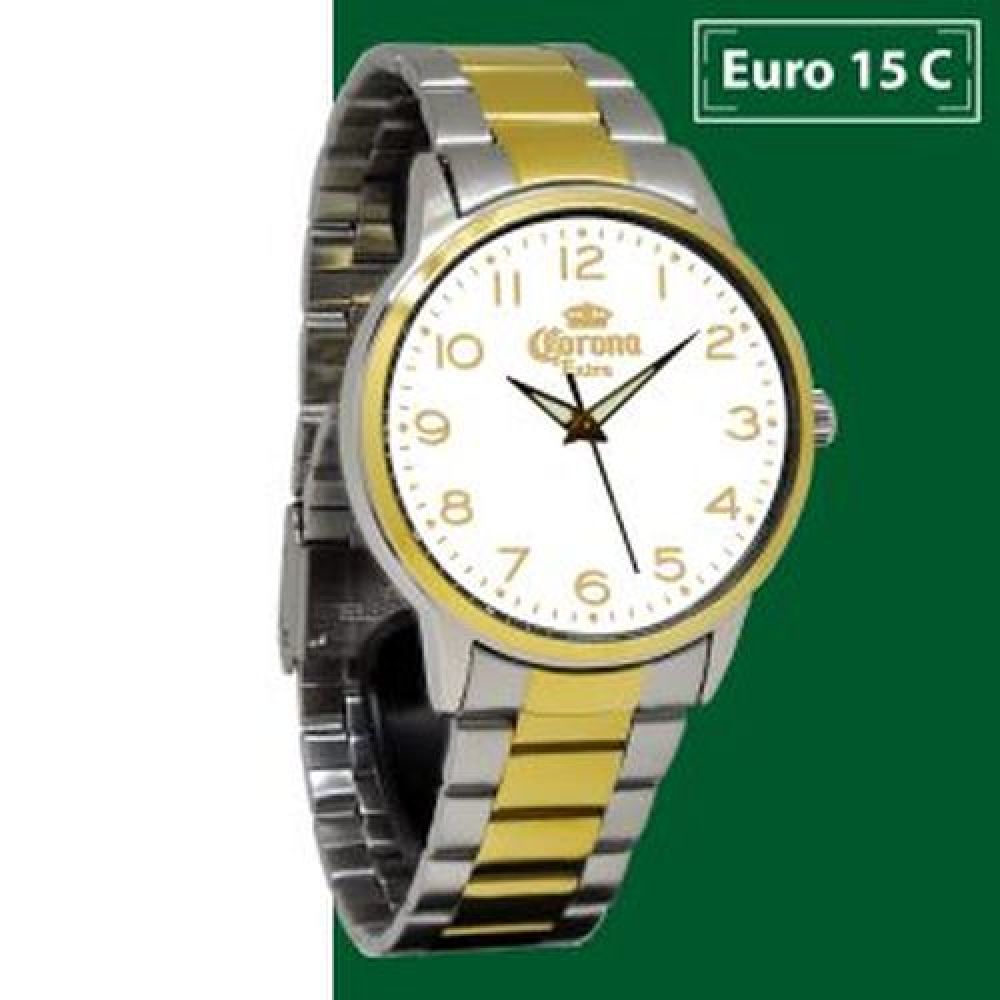 RELOJ MARCA QQ  COMBINADO CON EXT. METALICO INCLUYE ESTUCHE ALUMINIO PLANO  CABALLERO Y DAMA imagen